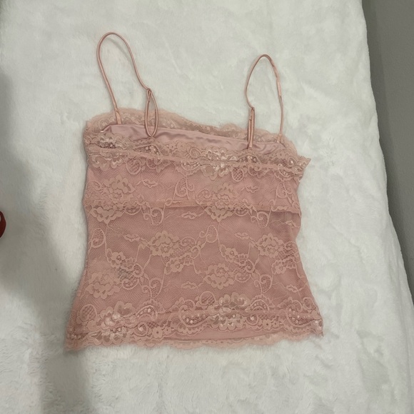 NWOT Garage Pink Lace Camisole - Picture 4 of 6